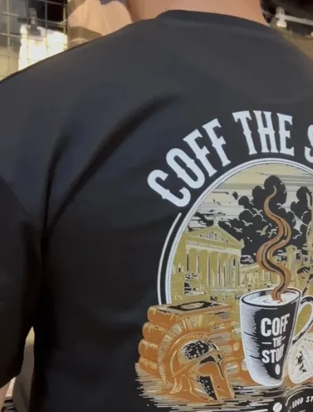 Coff The Story kahve markasına özel tişört baskısı